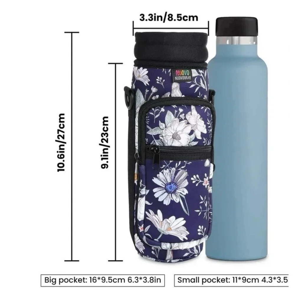 Nuovoware Water Bottle Carrier‎ Bags Set of 3 25oz/32oz Pouch Holder Travel Bags